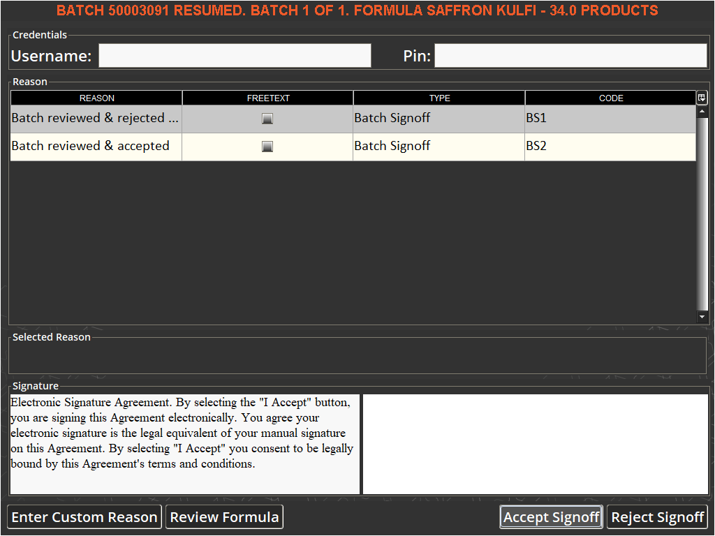 Formula Signoff - Terminal Guide, V5 Traceability