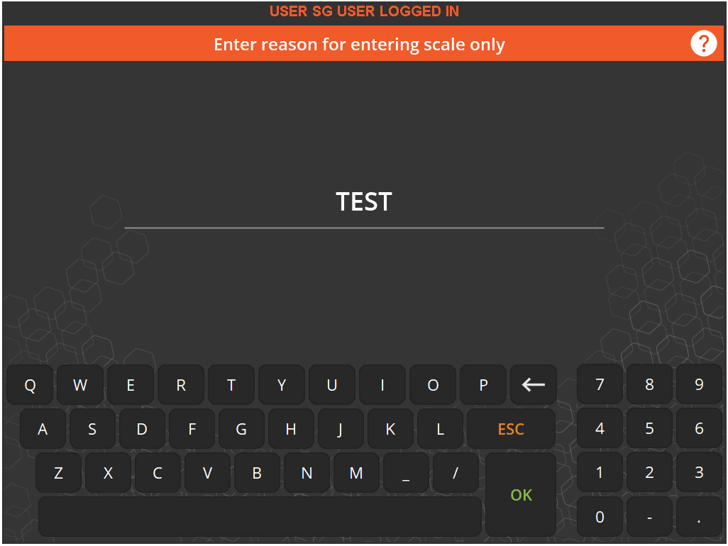 Scale Only - Terminal Guide, V5 Traceability