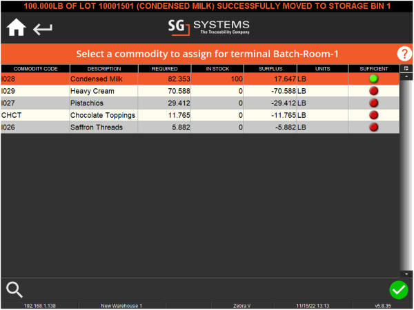 Material Issue & Initialize Inventory - Module Guide, V5 Traceability