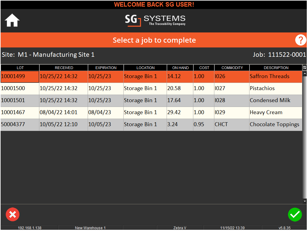Material Issue & Initialize Inventory - Module Guide, V5 Traceability