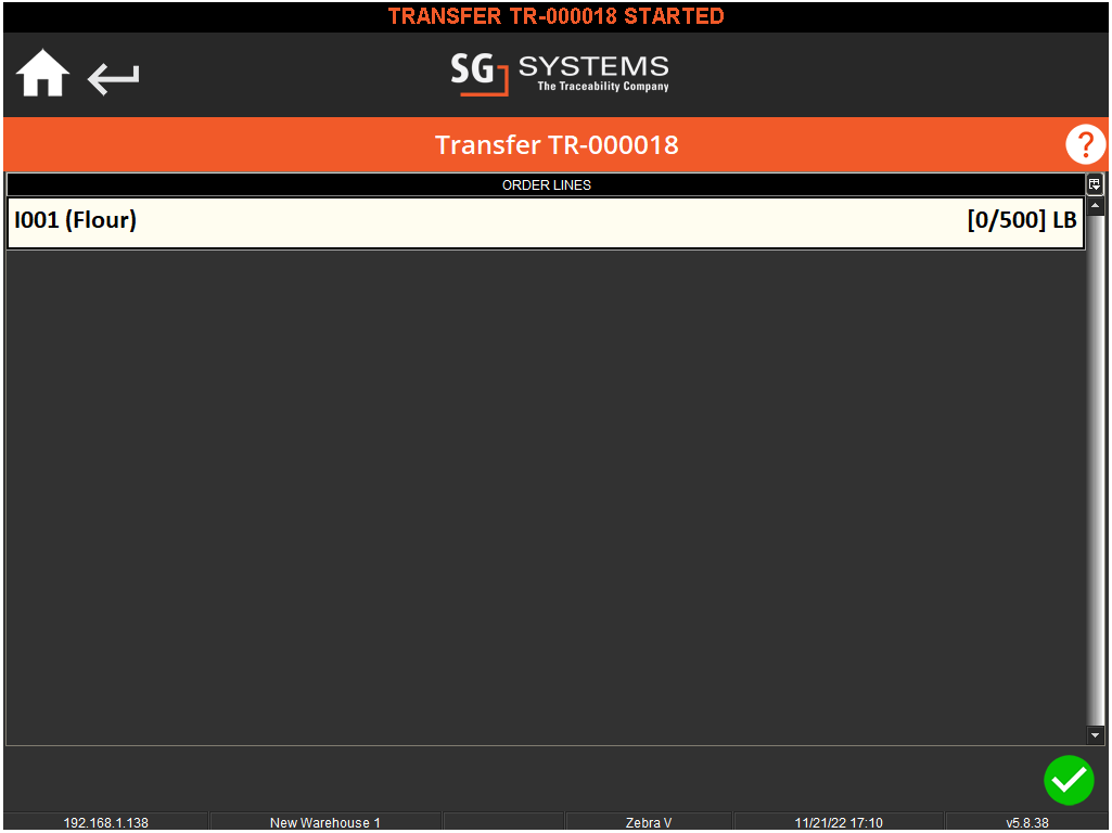 Transfers - Module Guide, V5 Traceability