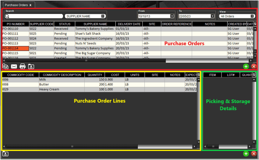 Purchase Orders - SG Systems Global
