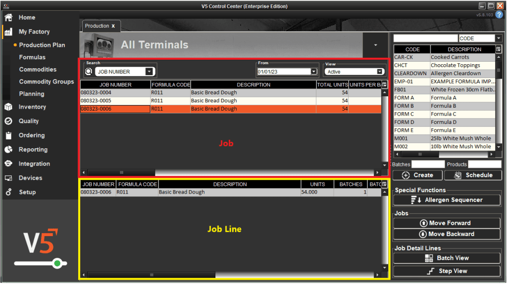 Jobs/Production Orders - SG Systems Global