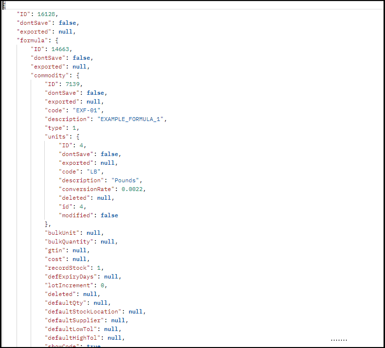 Formulas - SG Systems Global