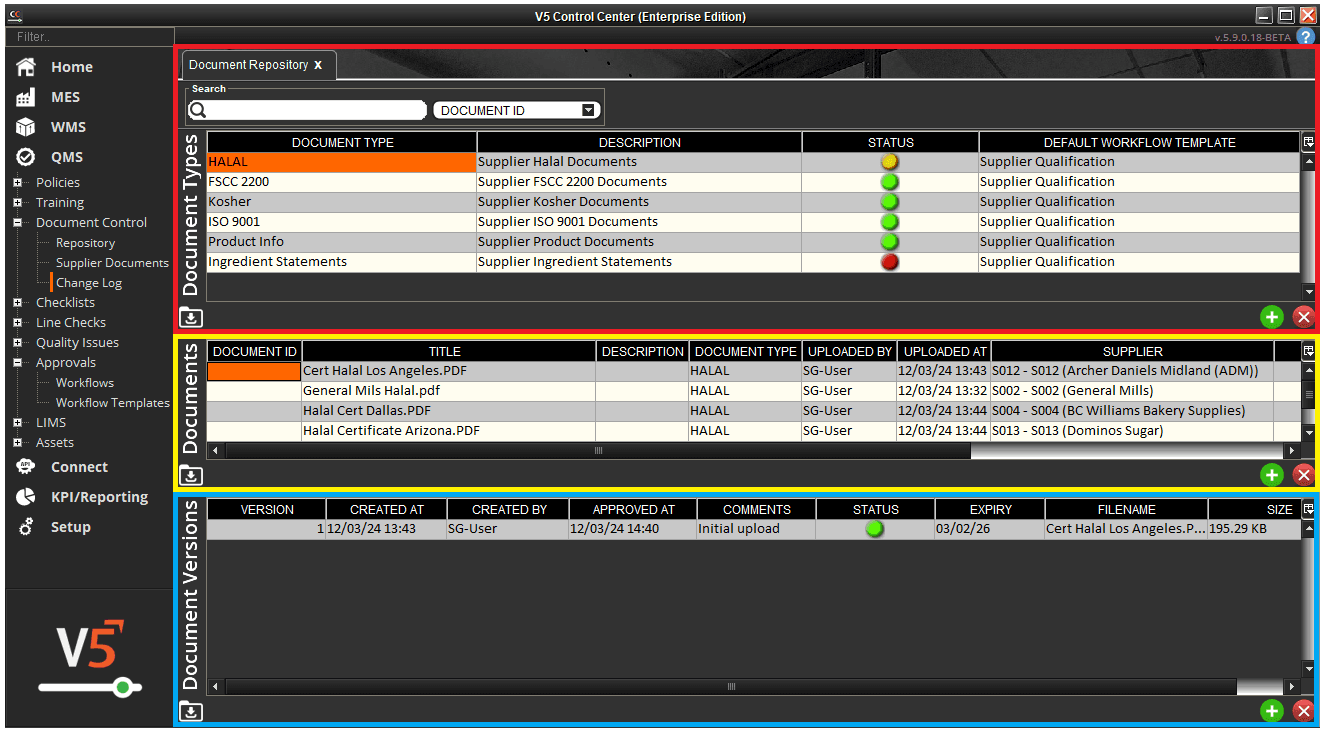 Document Repository - Control Center Guide - SG Systems Global